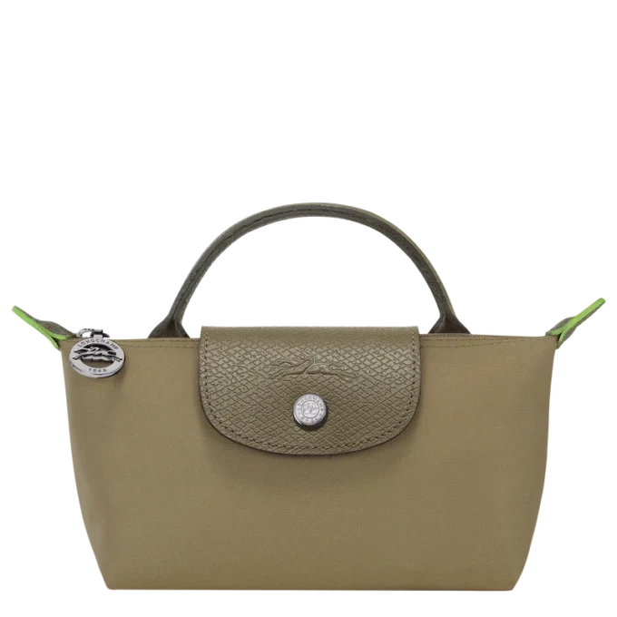 Le Pliage Green Pouch with handle