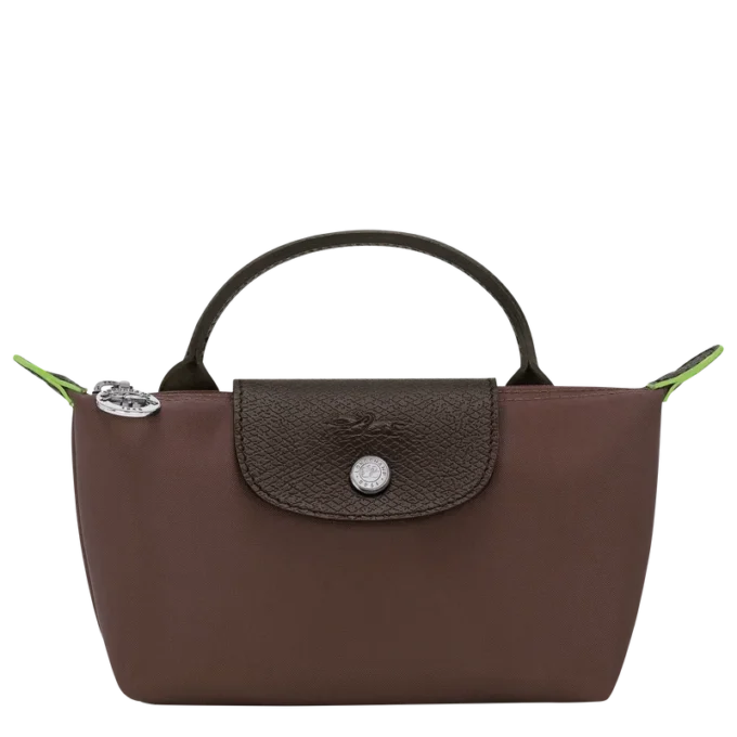 Le Pliage Green Pouch with handle