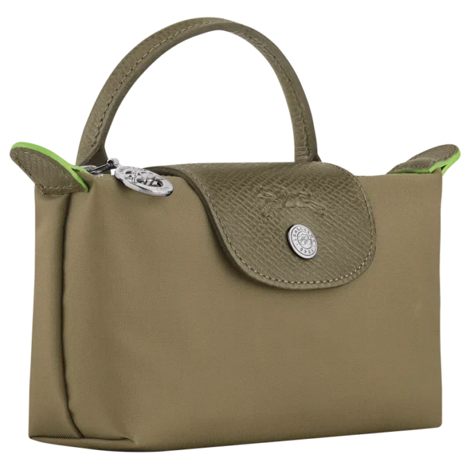 Le Pliage Green Pouch with handle