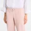 Leather straight pants