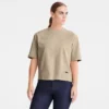 Linen – Leather Short leather top