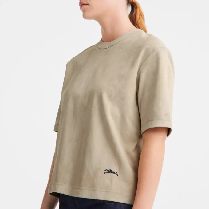 Linen – Leather Short leather top