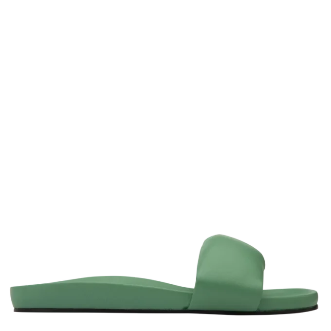 Mint – Leather Roseau Mules