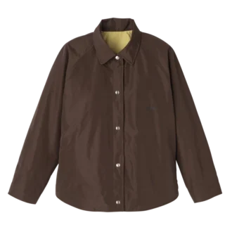 Mocha/Pistachio – Technical taffeta Padded blouson