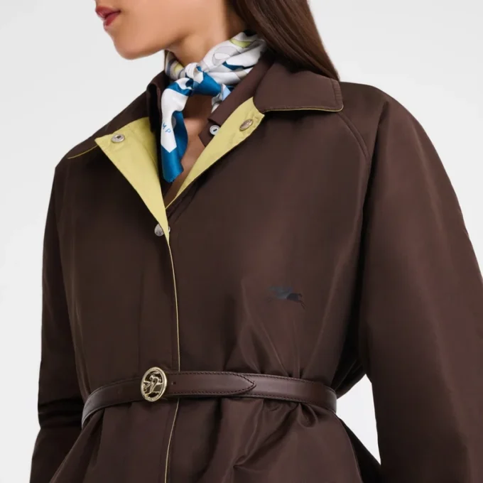 Mocha/Pistachio – Technical taffeta Padded blouson