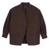 Mocha – Technical taffeta Kimono jacket
