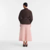 Mocha – Technical taffeta Kimono jacket