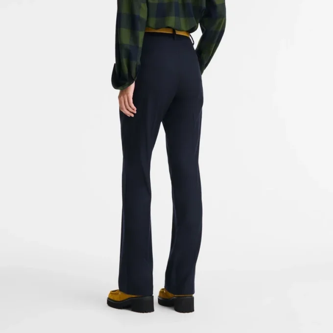 Navy – Flannel Trousers