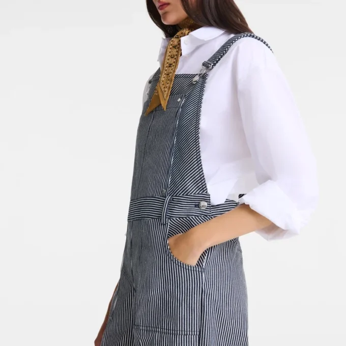 Navy – Jacquard stripes Jumpsuit