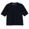 Navy – Leather Short leather top
