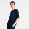 Navy – Leather Short leather top