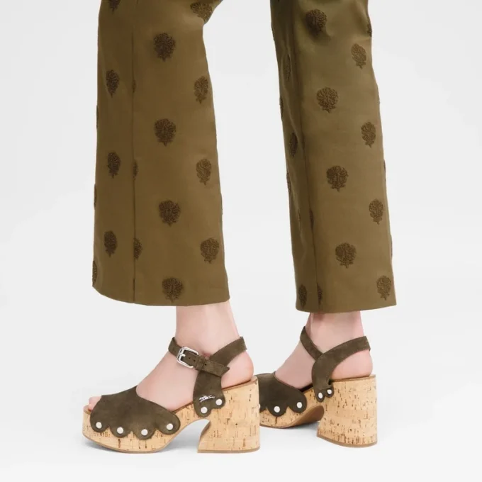 Olive – Leather La Cigale Sandals