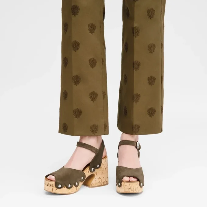 Olive – Leather La Cigale Sandals