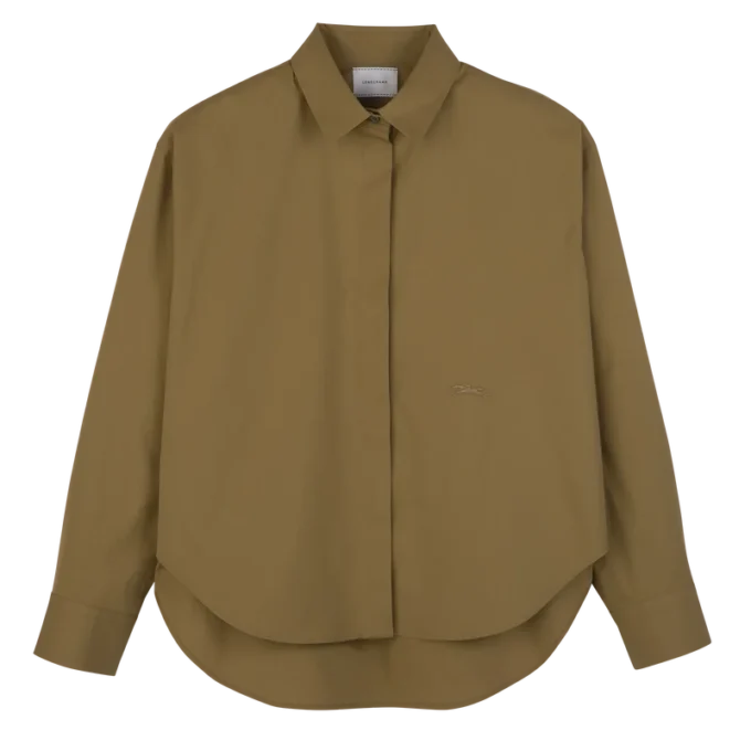 Olive – Popelin Shirt