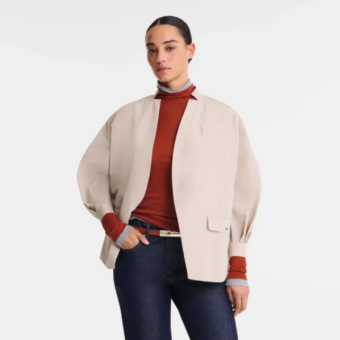 Paper – Technical taffeta Kimono jacket