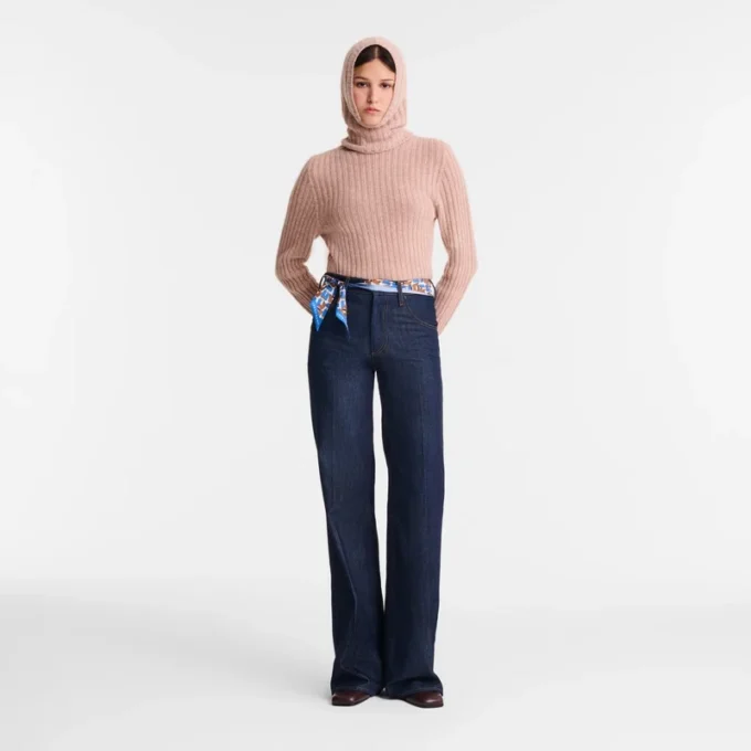 Pink Tea – Knit High neck sweater
