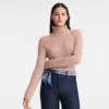 Pink Tea – Knit High neck sweater