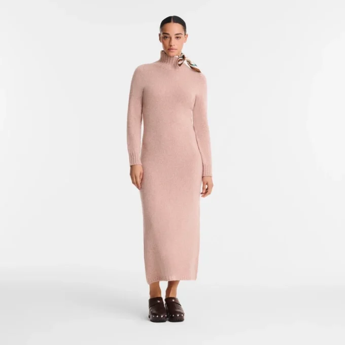 Pink Tea – Knit Long dress