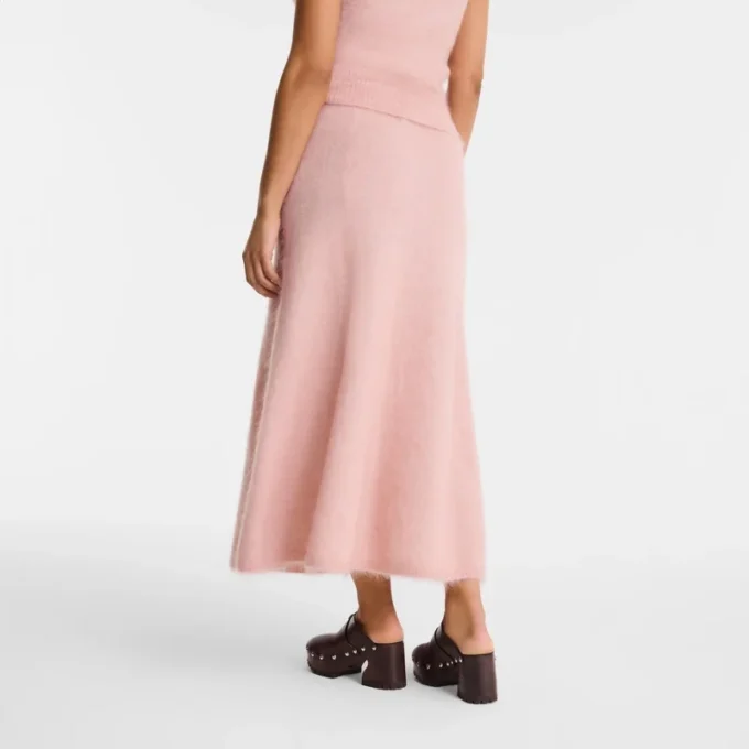 Pink Tea – Knit Midi skirt