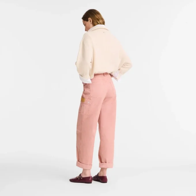 Pink Tea – Overdyed cotton Trousers
