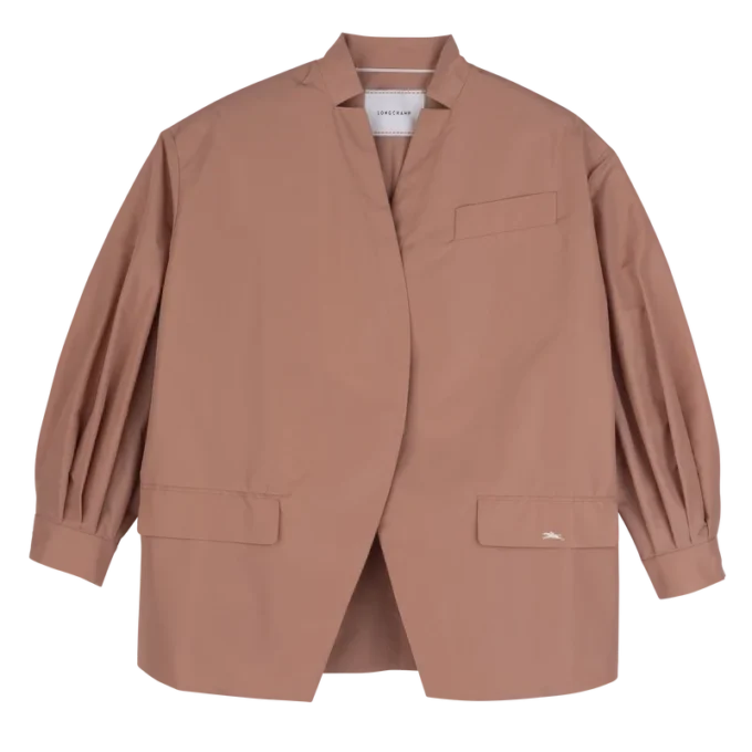 Pink Tea – Technical taffeta Kimono jacket