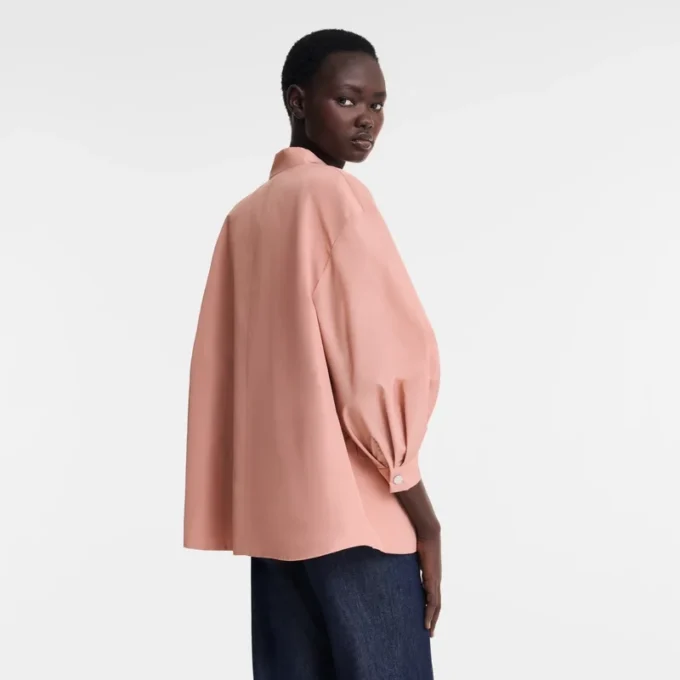Pink Tea – Technical taffeta Kimono jacket
