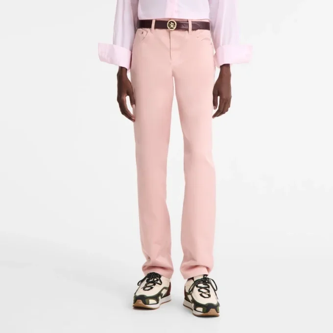 Pink Tea – Techno satin Trousers