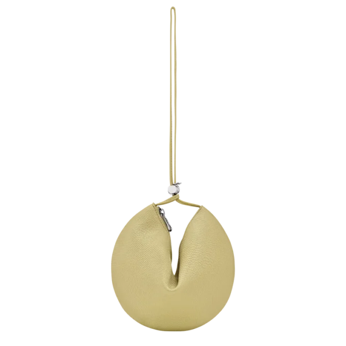 Pistachio – Leather Le Roseau Clutch