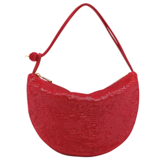 Red – Canvas Le Roseau Clutch