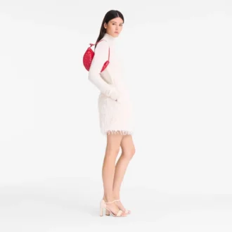 Red – Canvas Le Roseau Clutch