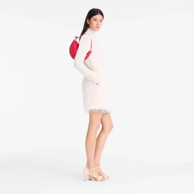 Red – Canvas Le Roseau Clutch