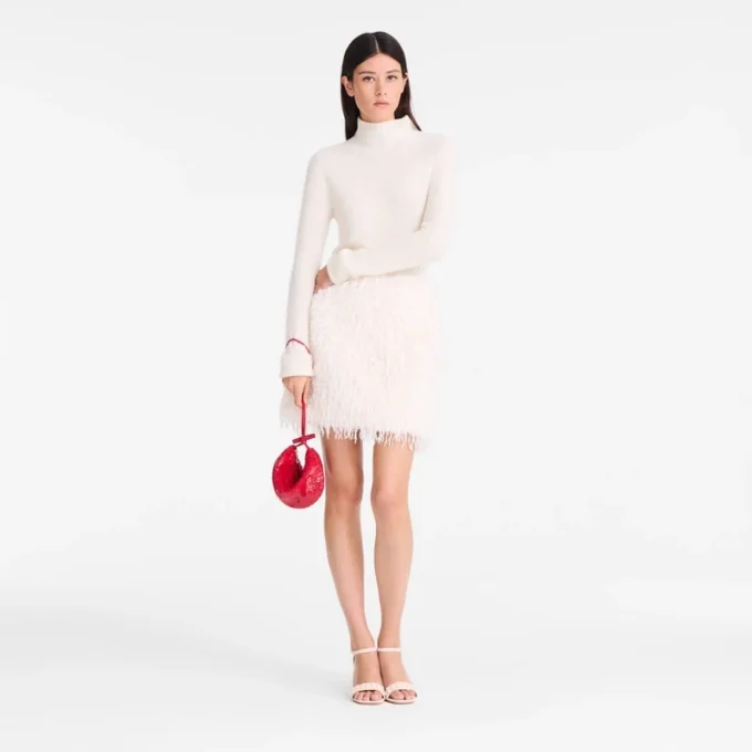 Red – Canvas Le Roseau Clutch