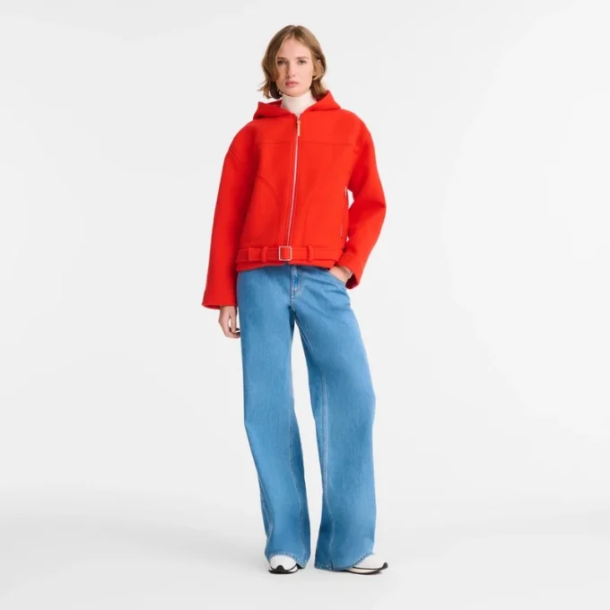 Red – Wool broadcloth Jacket