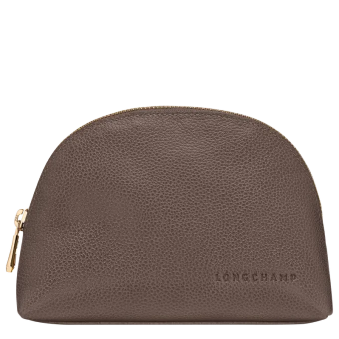 Taupe – Leather Le Foulonné Pouch