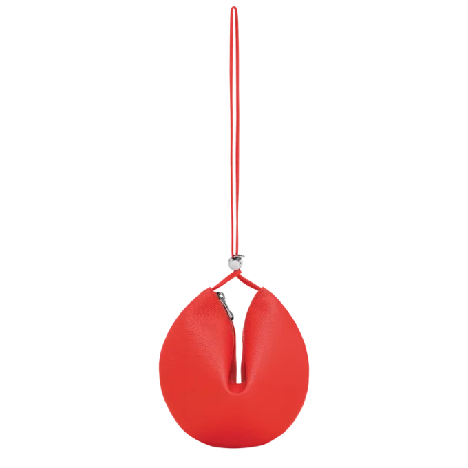 Vermilion – Leather Le Roseau Clutch