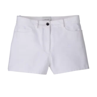 White – Gabardine Shorts