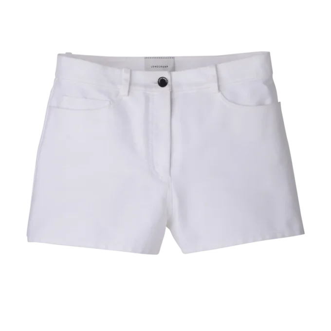 White – Gabardine Shorts