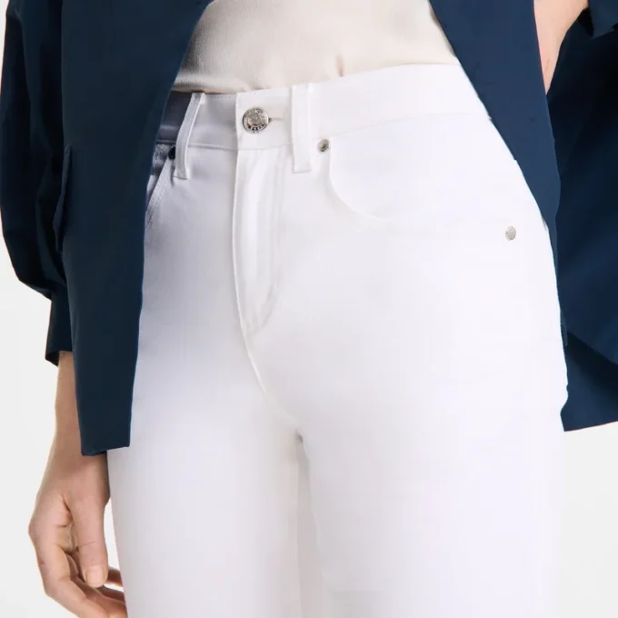White – Gabardine Trousers