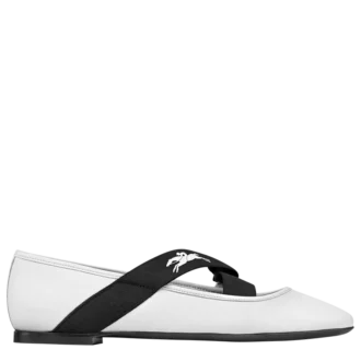 White – Leather Energy Ballerinas
