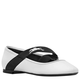 White – Leather Energy Ballerinas