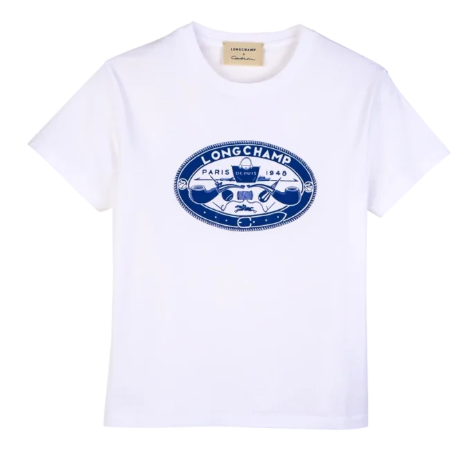 White – Printed jersey T-shirt